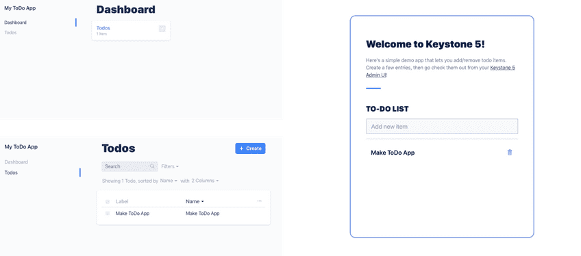 Screenshot of KeystoneJS Todo App Screenshot of KeystoneJS Todo App